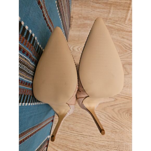 JustFab Pink Blush Southern Girl Rhinestone Stiletto Bootie Size 10 Booties - Picture 10 of 14